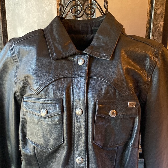 Harley-Davidson Black Leather Jacket - Picture 3 of 9